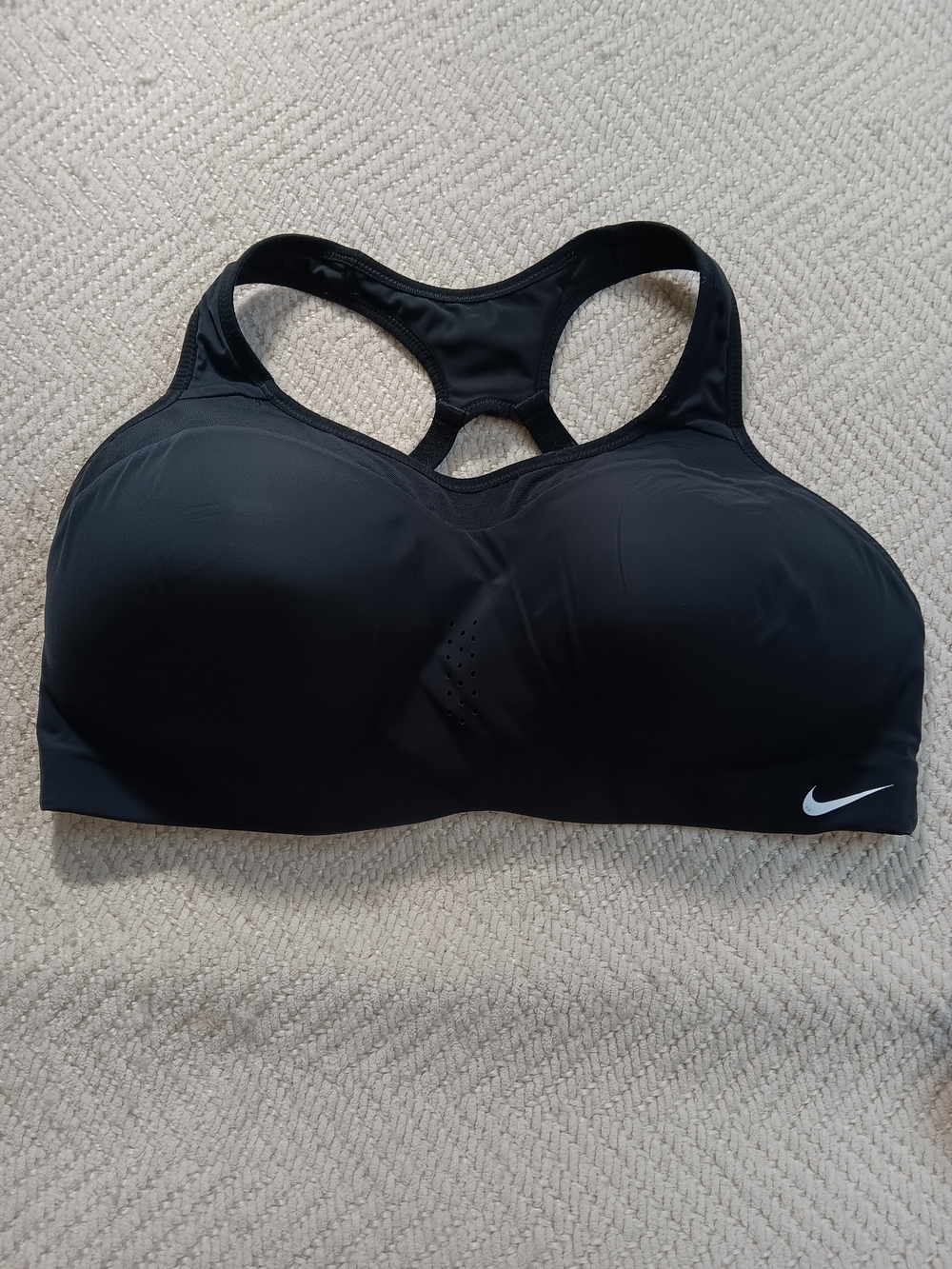 Nike Black Racerback High-Impact Sports Bra with Molded Cups